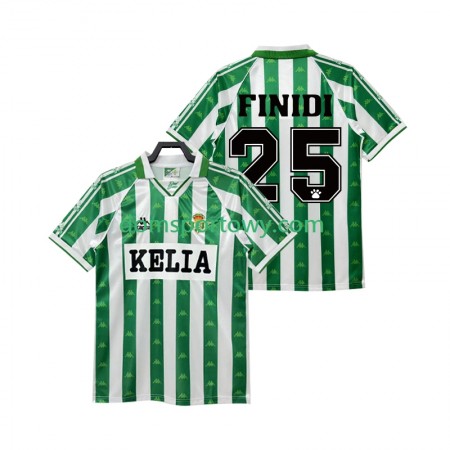 Koszulka Real Betis FINIDI 25 1995 Retro Domowe Koszulki Piłkarskie 1996 Krótki Rękaw